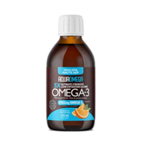 AQUAOMEGA 5X Ultimate Strength EPA Orange 225ml