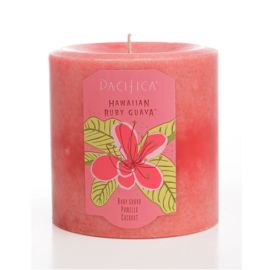 Pacifica Hawaiian Ruby Guava 3x3 Pillar
