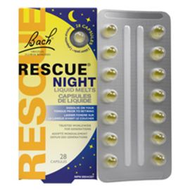 Bach Rescue Night Liquid Melts  28 Capules
