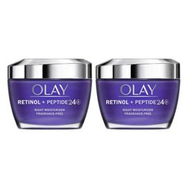 OLAY Retinol Peptide 24 Night Face Moisturizer 1.7 oz x 2