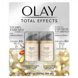 Olay Total Effects Anti-Aging SPF 15 Moisturizer 2 x 50 mL