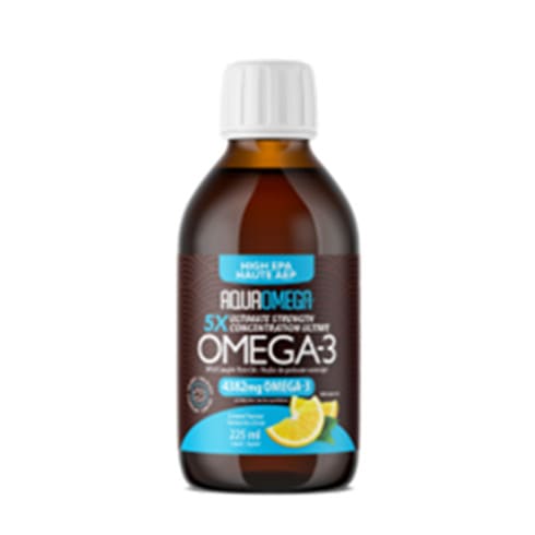 QUAOMEGA 5X Ultimate Strength EPA Lemon 225ml