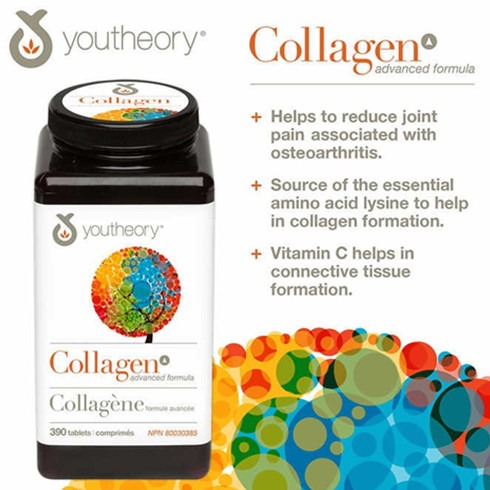 Youtheory Collagen Advanced Formula 6000 mg 390 tablets