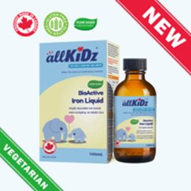 Allkidz Naturals Inc. BioActive Iron Liquid 100 ml