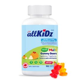 Allkidz Naturals Inc. Multi Gummy Bears Vegetarian 90 ct