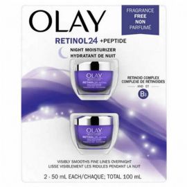 Olay Regenerist Retinol 24 +Peptide Night Moisturizer 2 X 50 ml