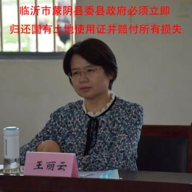 山东省临沂市蒙阴县委县政府必须立即归还国有土地使用证并赔付所有损失
